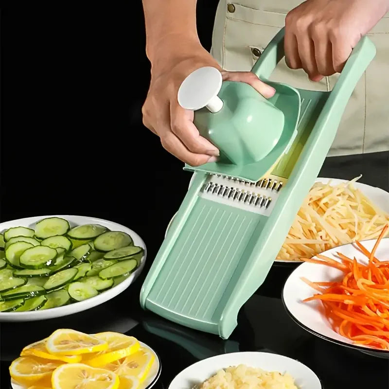 Multifunctional Vegetable Slicer & Grater with Handle - Kitchen Cutting Tool