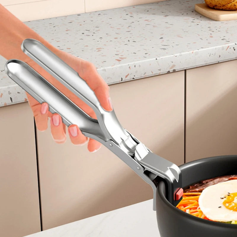 Anti-scalding Clip Hot Bowl Holder Dish Clamp Pot Pan Gripper Clip Hot Dish Plate Bowl Lifter Retriever Tongs Kitchen Supplies