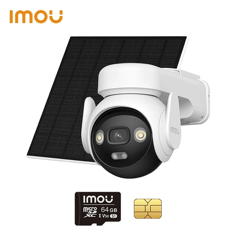 IMOU AOV PT 5MP Solar Security Camera - 360° PTZ 4G/WiFi Outdoor Camera with Auto Tracking