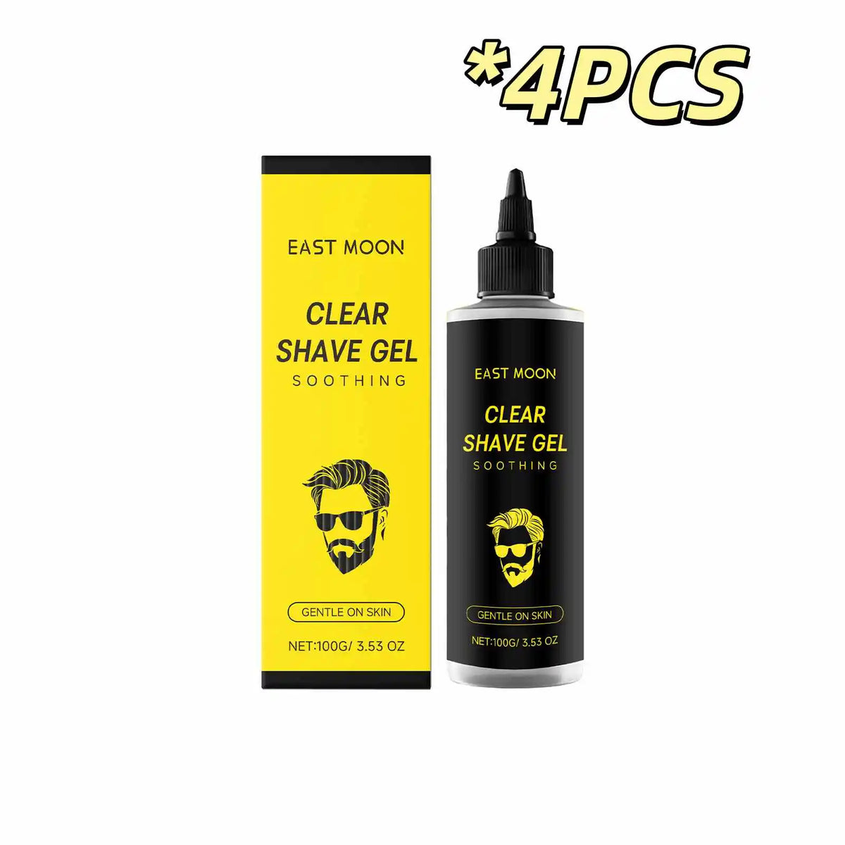East Moon Man Shaving Care Gel Relieving Red Sooth Pain Moisturize Damage Growth Inhibition Painless Shave Body Hair Remove Gels