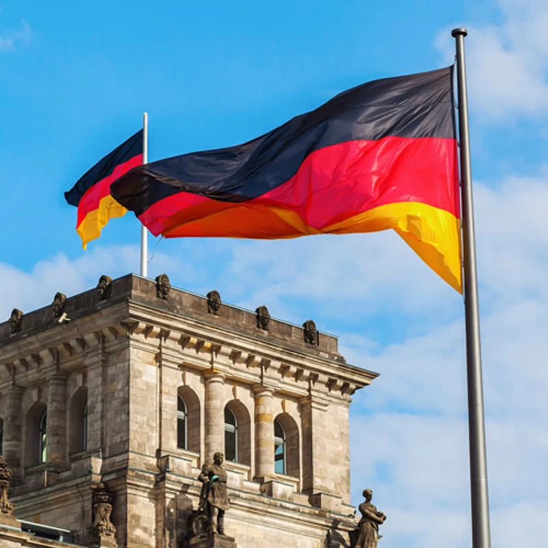 3x5 ft Polyester De Deu German Flag 4x6 ft Outdoor Germany National Flag 5x8 ft Printing Black Red Yellow Flying Flag in Stock