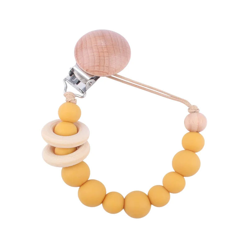 Premium Silicone Pacifier Clip - Anti-Drop Baby Soother Chain