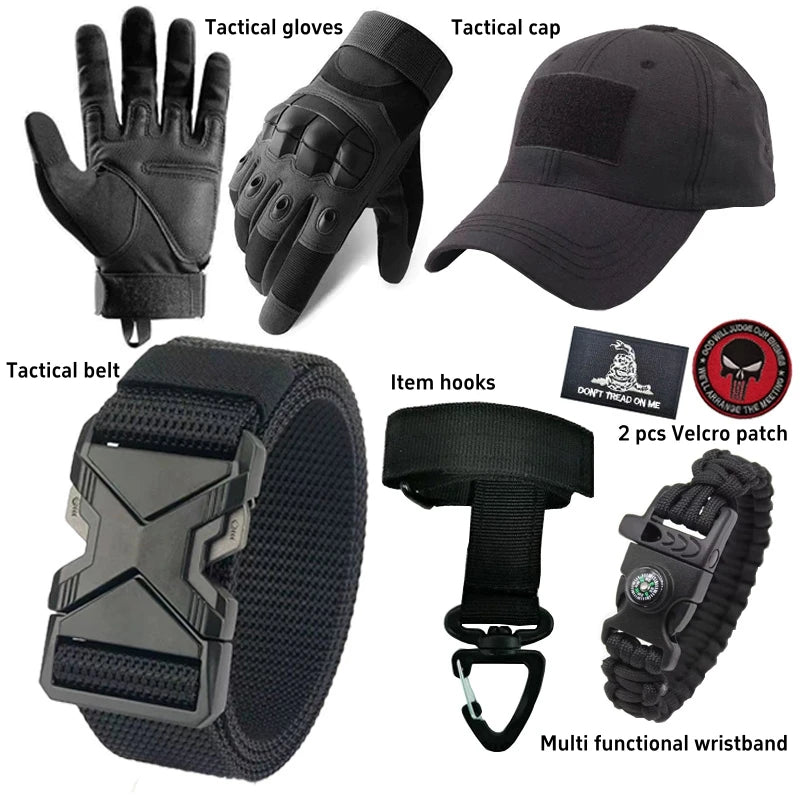 Men's Hunting Paintball Multicam Camouflage with Knee Pads Tactical Pants man Combat uniform Military Trousers Work clothing