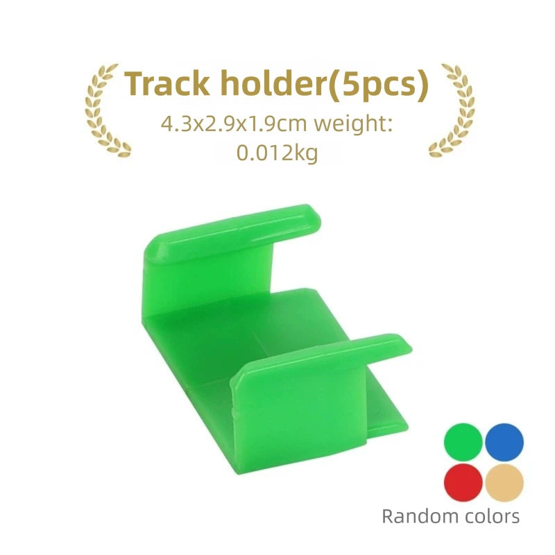 Kids Railway Toys Wooden Train Track Accessories Universal Plastic Blocks Clips Connectors Adapters fit for Brand Wooden Tracks