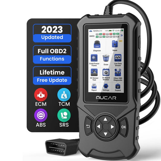 MUCAR CDE900 PRO OBD2 Scanner - Professional Automotive Diagnostic Tool with 32GB Storage