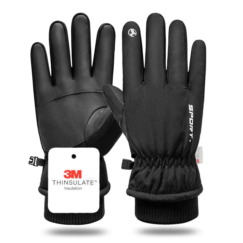 GTUBIKE 1 Pair Winter Men Women Gloves TouchScreen Waterproof Windproof Gloves Outdoor Sports Warm Cycling Snow Ski Gloves