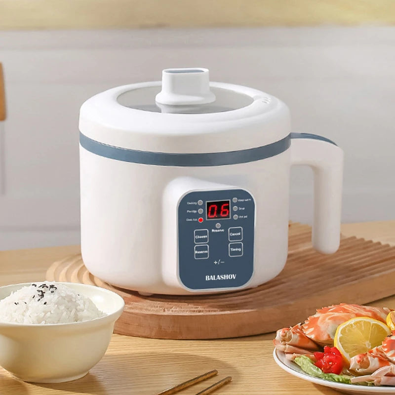 BALASHOV Mini Electric Rice Cooker - Multi-Function Steamer & Cooker