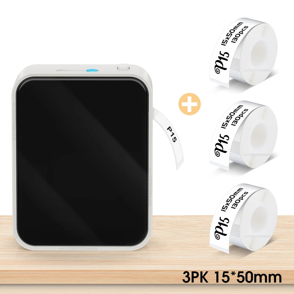 Marklife P15 Wireless Bluetooth Label Printer - Portable Thermal Sticker Maker