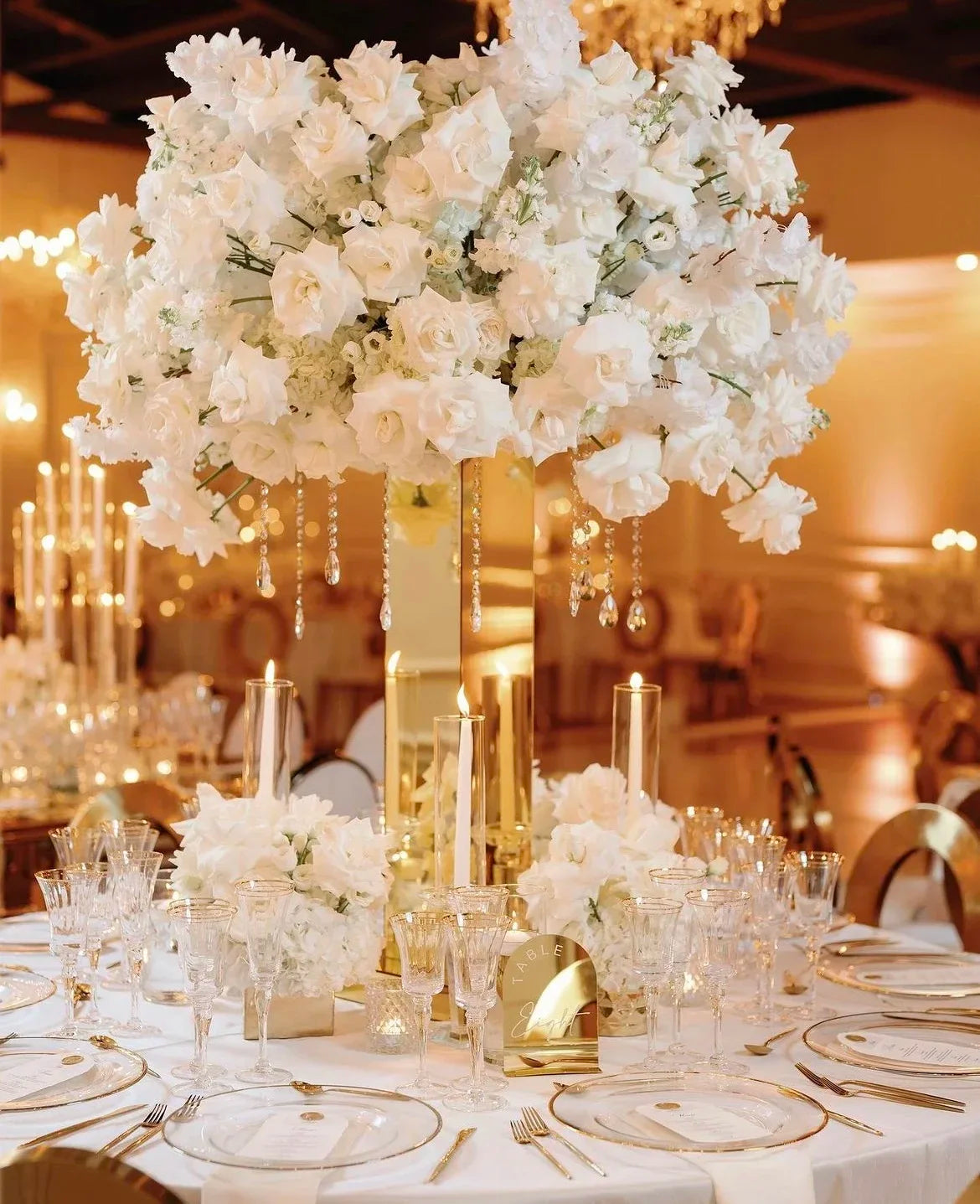 Metal Vase & Stainless Steel Flower Stands | Wedding Table Centerpieces – Road Lead Decor for Party Events