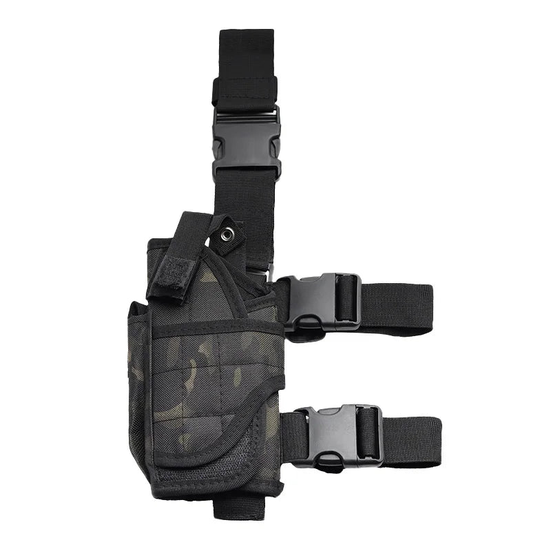 Universal left and right pistol holster tactical tornado leg style thigh holster hunting air gun General pistol clip bag