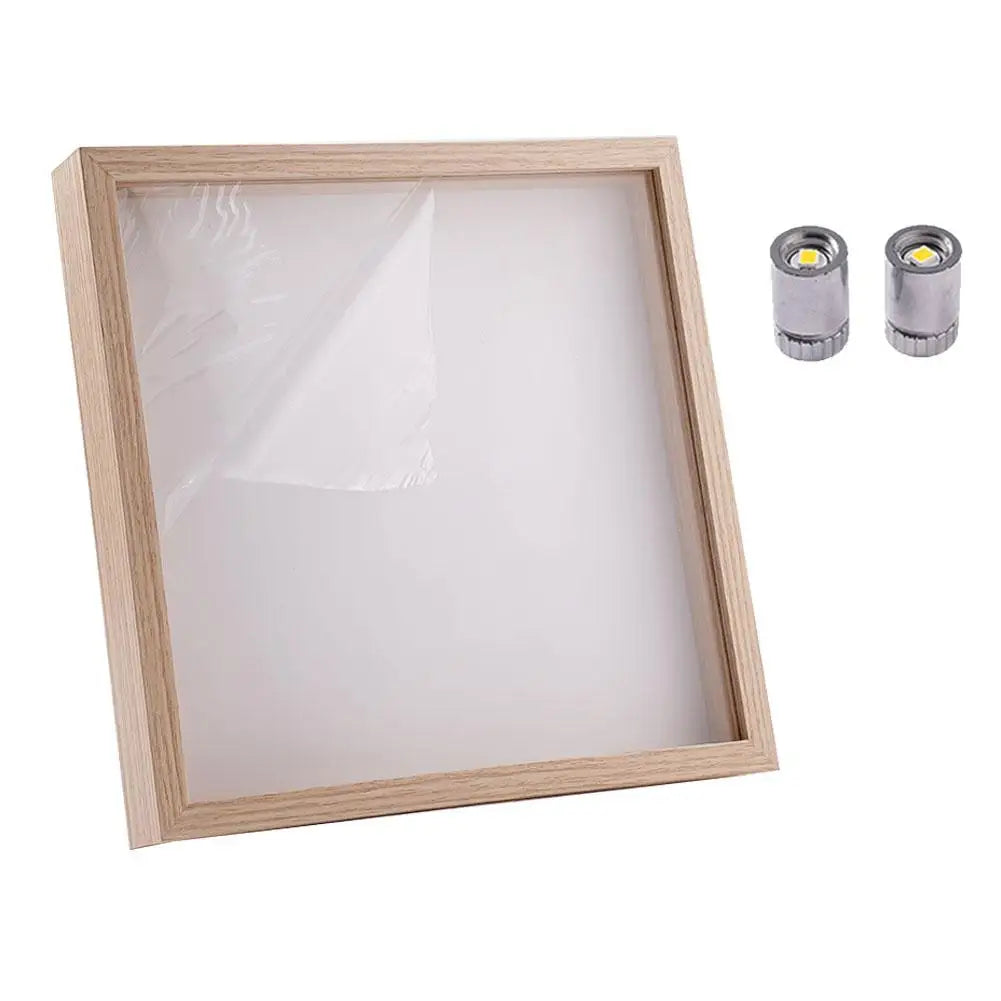 1pcs Mini Museum Photo Album Mini Museum Silhouette Box Stylish Creative Memory Display Kit with Miniature Statue and Gold Frame