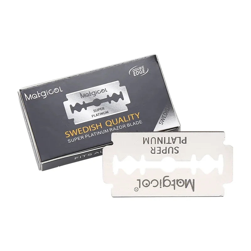 Wholesale 20 Pcs Double Steel Edge Blade Razor Blades Stainless Safety Ultra-sharp To Shave Blade For Manual Razor Safety