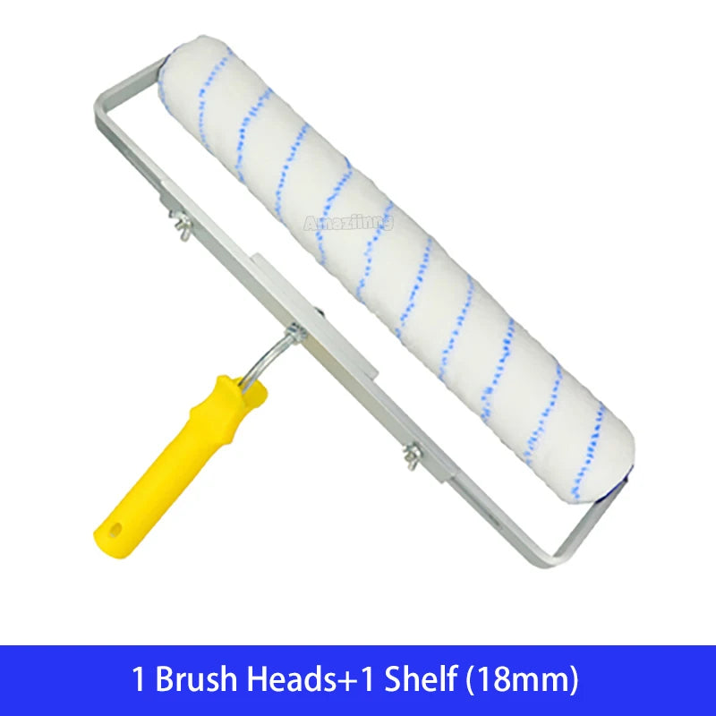 Professional 18-Inch Paint Roller Brush Set with Aluminum Handle - 6mm/9mm Microfiber