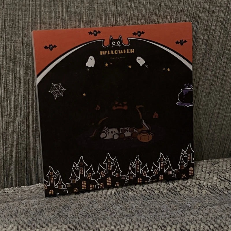 Halloween Themed Gel Pens 0.5mm Tip Diameter Featuring Ghosts Pumpkins Witch Hats - Perfect for Classroom Rewards