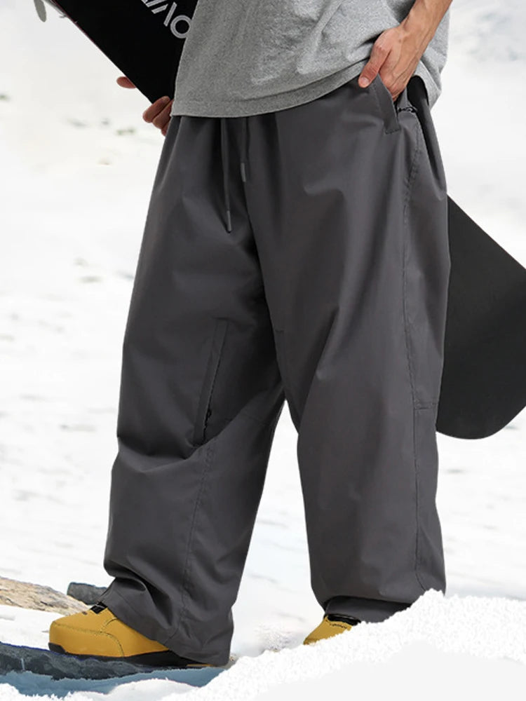 Outdoor Hiking Woman Snow Trousers Winter Mountain Sport Men Skiing Pants Loose Waterproof Female Snowboard Clothes Wear