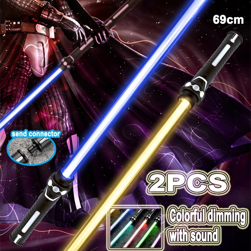 Premium RGB Lightsaber - 7 Color Changing LED Laser Sword with Sound