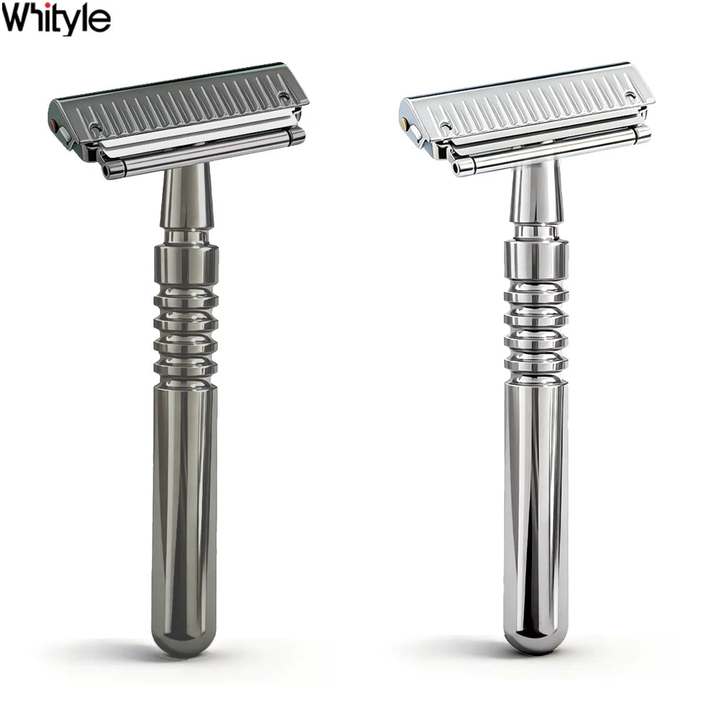 22T-2 New Reusable Twin Half Blade Safety Razor with Travel Case 30° Angled Precision Super Shaving Shaver for Men Grooming Care