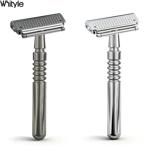 22T-2 New Reusable Twin Half Blade Safety Razor with Travel Case 30° Angled Precision Super Shaving Shaver for Men Grooming Care
