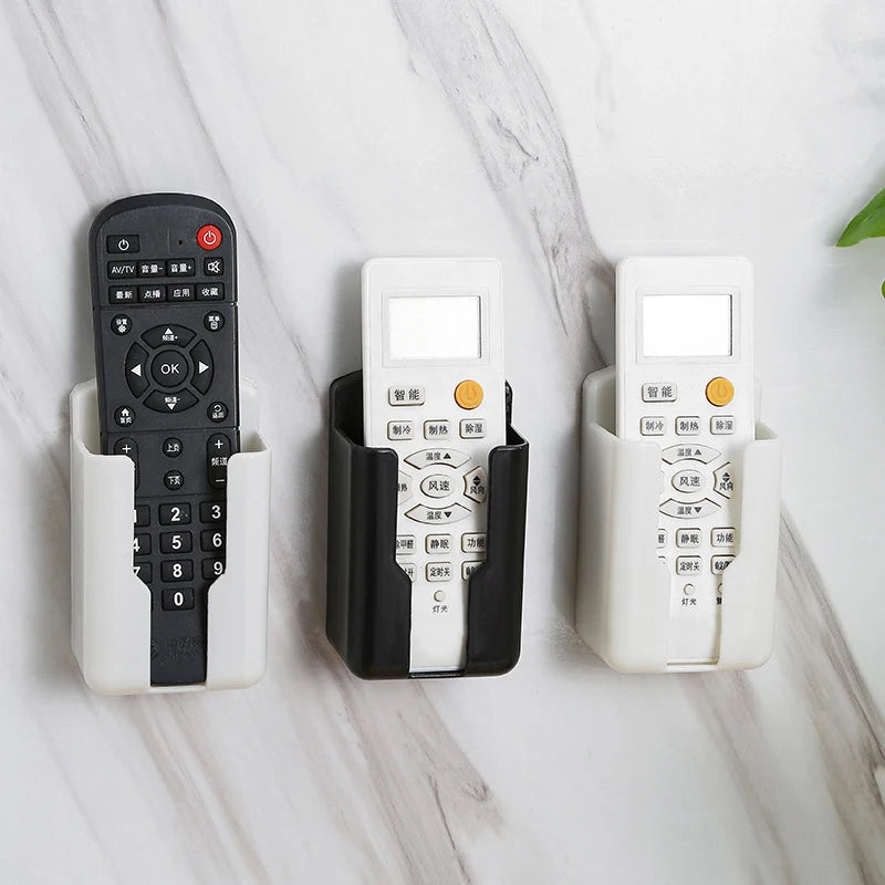 Hot 1PC Wall Mounted Remote Control Holder Organizer Air Conditioner Storage Box Durable Non Perforated Wall Stand Holder