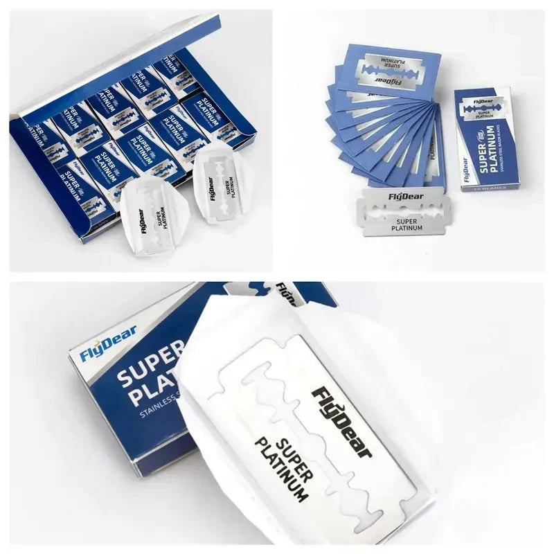 10/20/40/60pcs Double Edge Razor Blades Men'S Razor For Shaving Men Blade Professional Barber Razor Beard Trimmer Tool