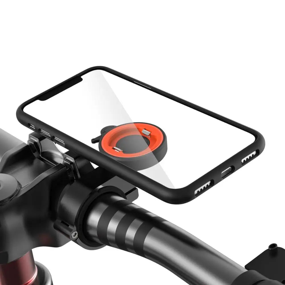 Premium Shockproof Bike Phone Mount - Anti-Vibration Motorcycle Holder with Case