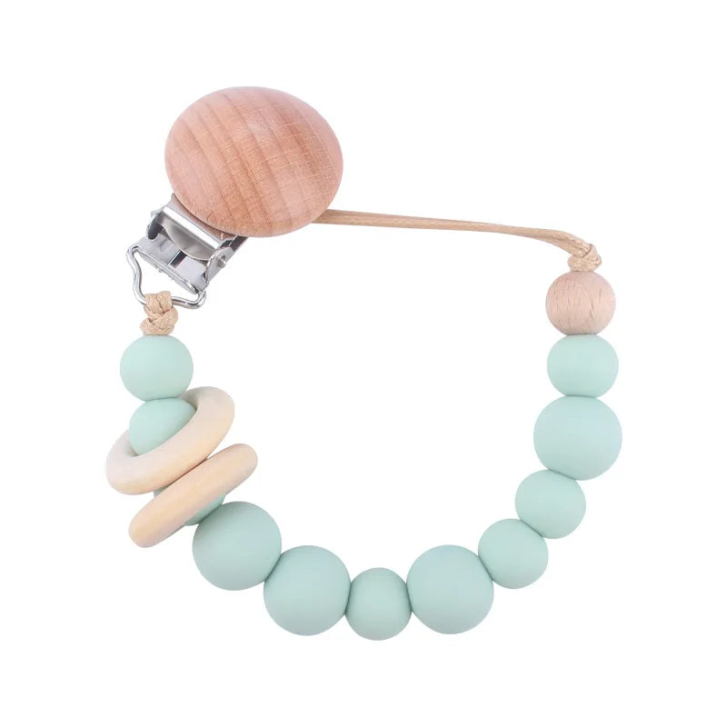 Premium Silicone Pacifier Clip - Anti-Drop Baby Soother Chain