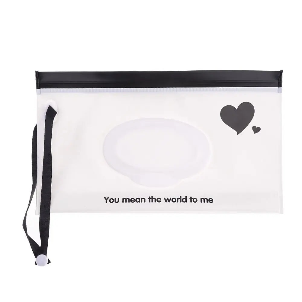 Hot Refillable EVA Wet Wipes Bag Cosmetic Pouch Tissue Box Wipes Holder Flip Cover Snap-Strap Carrying Case Stroller Accessories