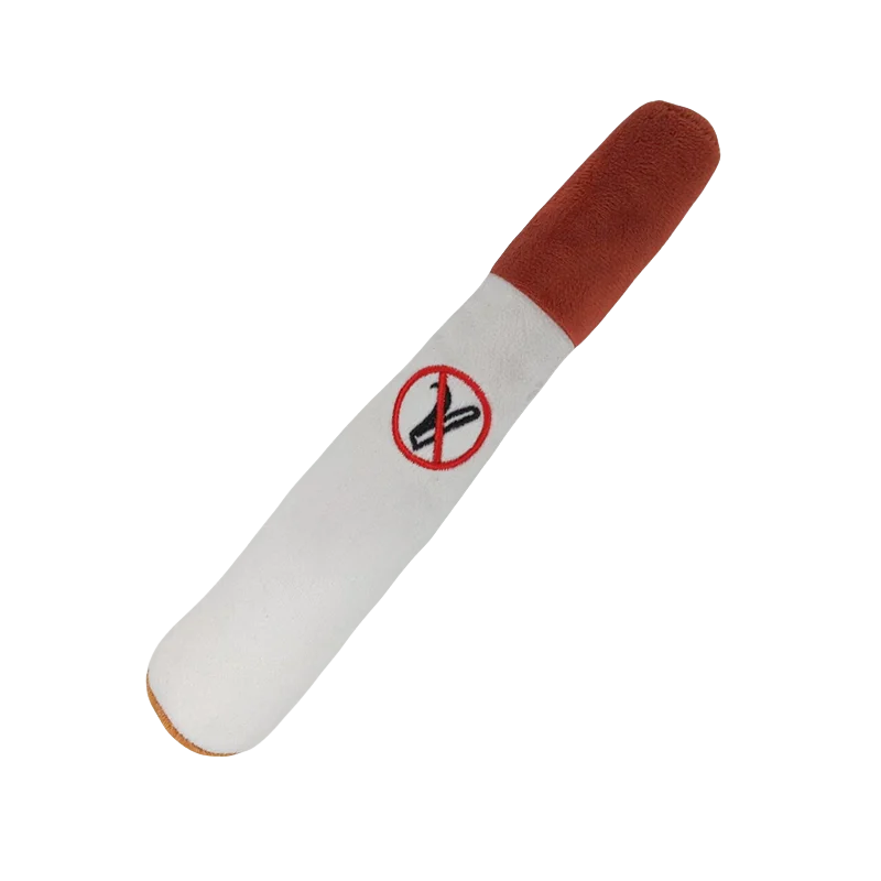Hot Selling White Cigarette Pet Plush Sound Toy, Bite Resistant Toy, Interactive Dog Toy Dogs Cigar