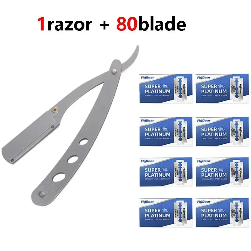 Shaver  Barber Edge Stainless Steel Razor Men Professional Manual Shaver StraightFolding Shaving Shave With Blade