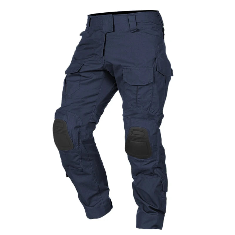 Men's Hunting Paintball Multicam Camouflage with Knee Pads Tactical Pants man Combat uniform Military Trousers Work clothing