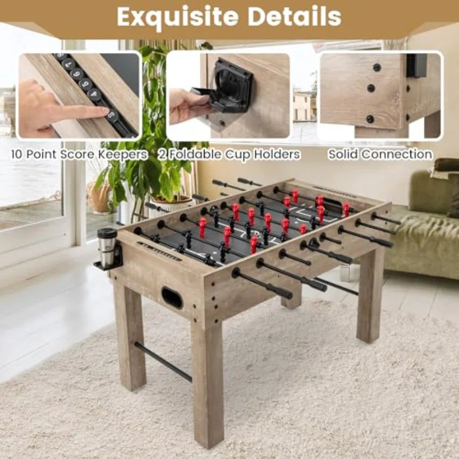 Premium 54-Inch Foosball Table - Full-Size Soccer Game with Accessories