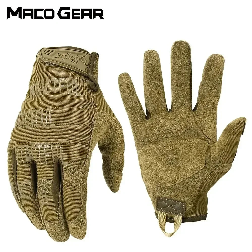 Outdoor Tactical Gloves Training Combat Sport Hiking Climbing Shooting Hunting Riding Cycling Full Finger Anti-Skid Mittens