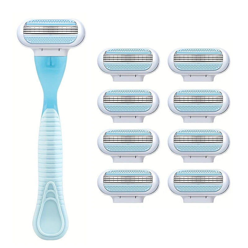 Women's Safety Razor Blade, Suitable for Legs/armpits/bikinis, Suitable for Mixed Skin, Hair Removal and Shaving Accessories