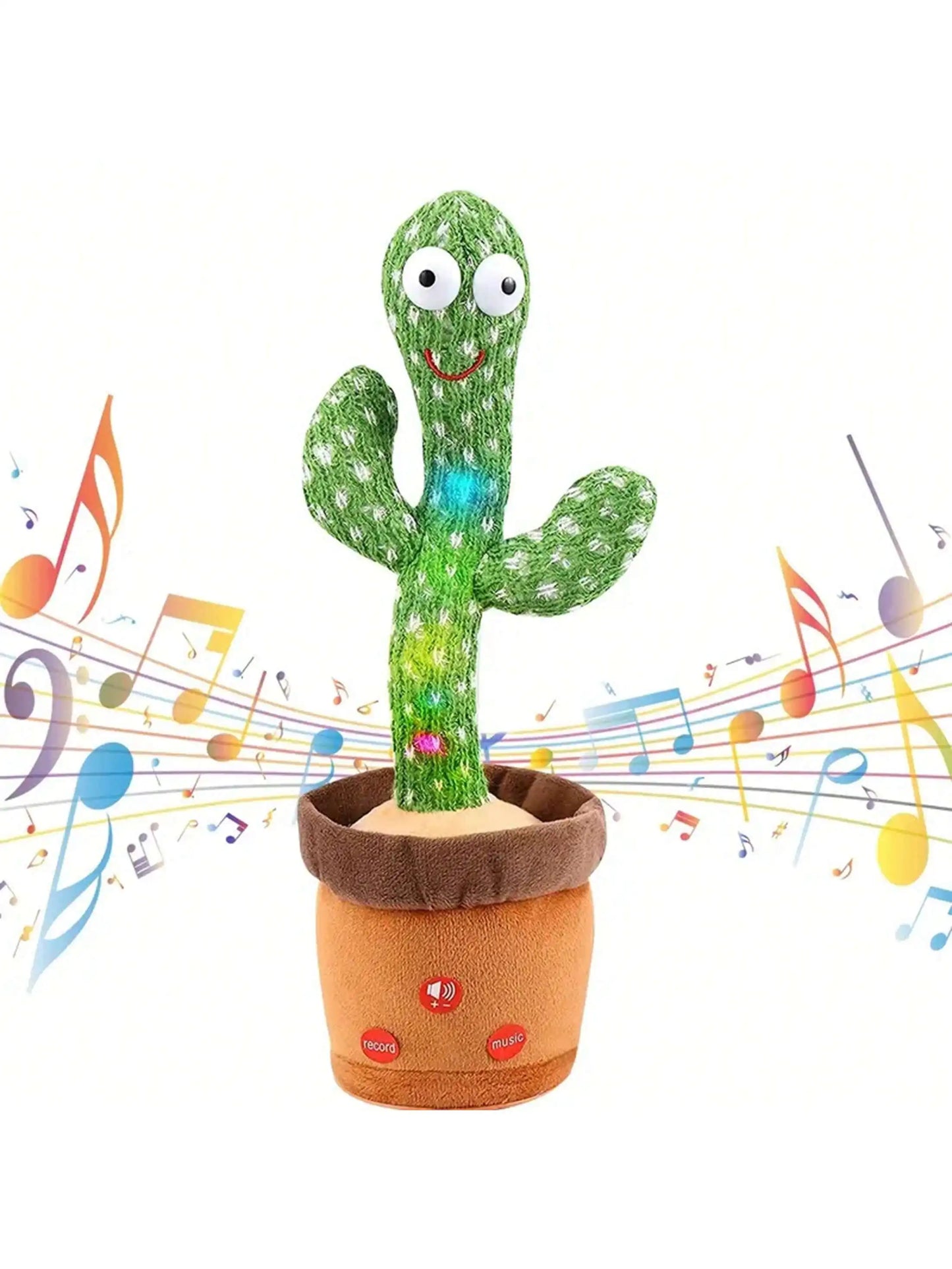 Premium Dancing Talking Cactus - Interactive Singing & Recording Toy