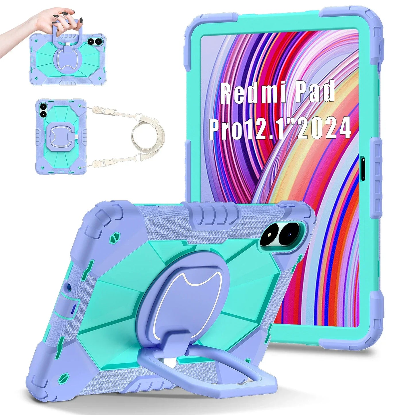 Tablet Case for Xiaomi Redmi Pad 2 11 2025 Pro 12.1inch Tablets Cases Protector Silicone Cover for Xiaomi POCO Pad 12.1 Funda