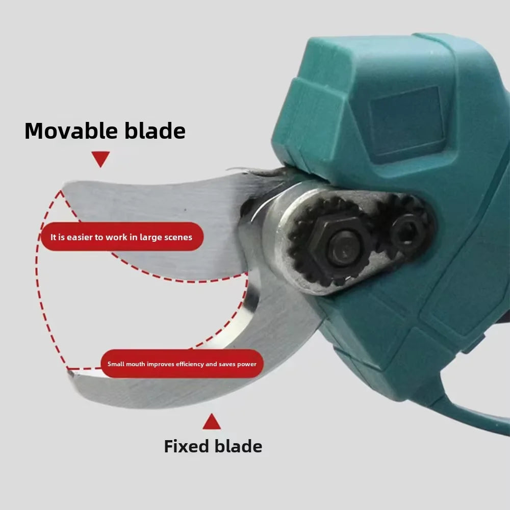 Brushless Electric Pruning Shears Garden Tool Pruner with 0/1 LED Display Cordless Electric Scissors for Makita 18V No Battery