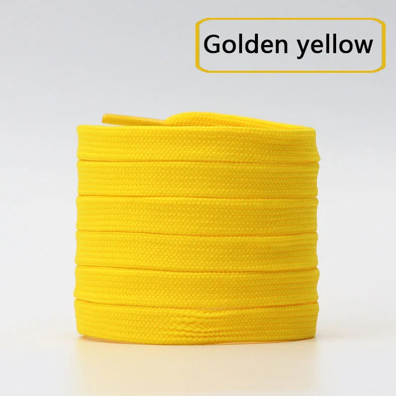 1 Pair Solid Flat Shoe Laces Canvas Shoelaces for Sneakers Woman Men Shoelace Classic Tennis Laces for AF1 Shoestrings