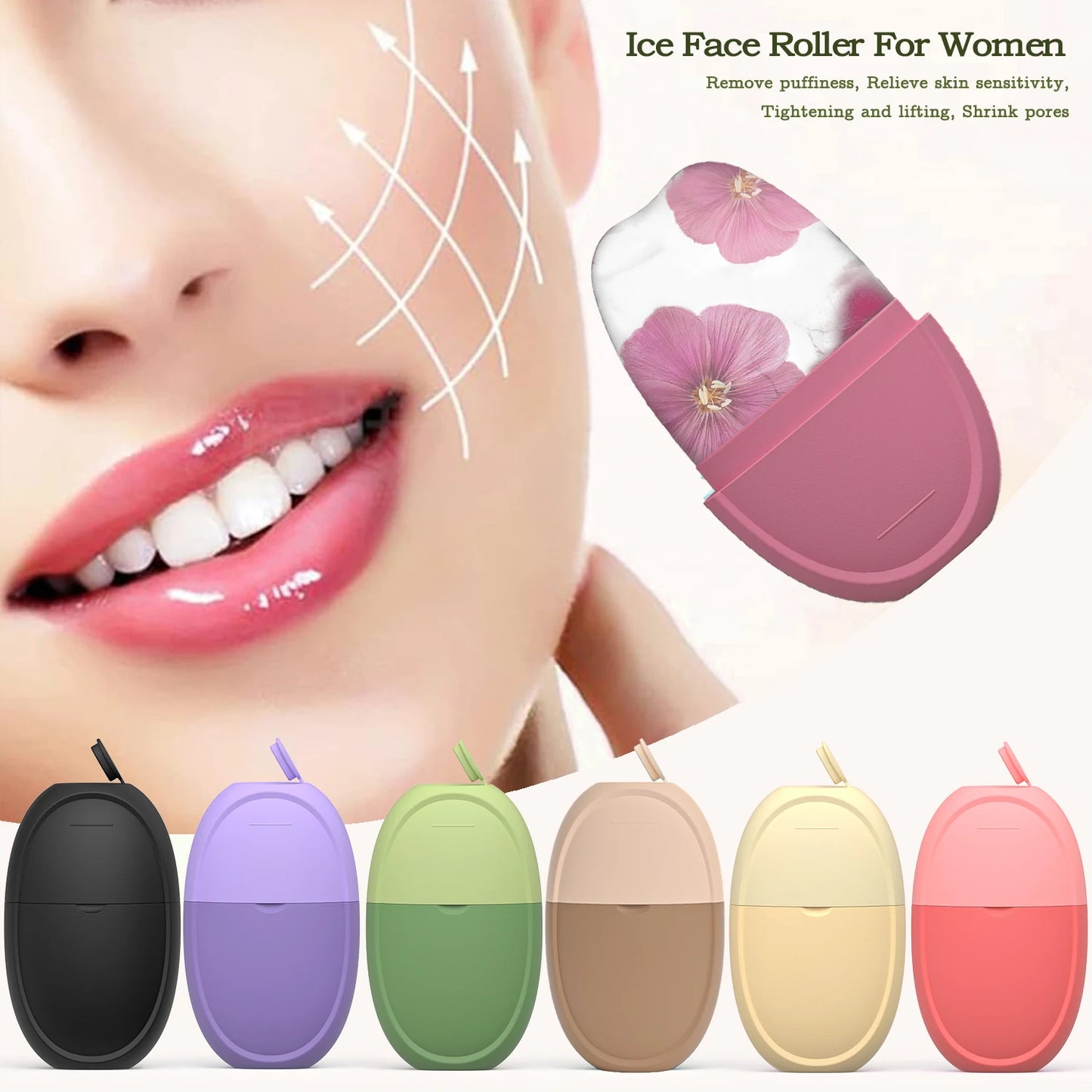 Facial Ice Roller - Cooling Face Massager for Skin Care & Beauty