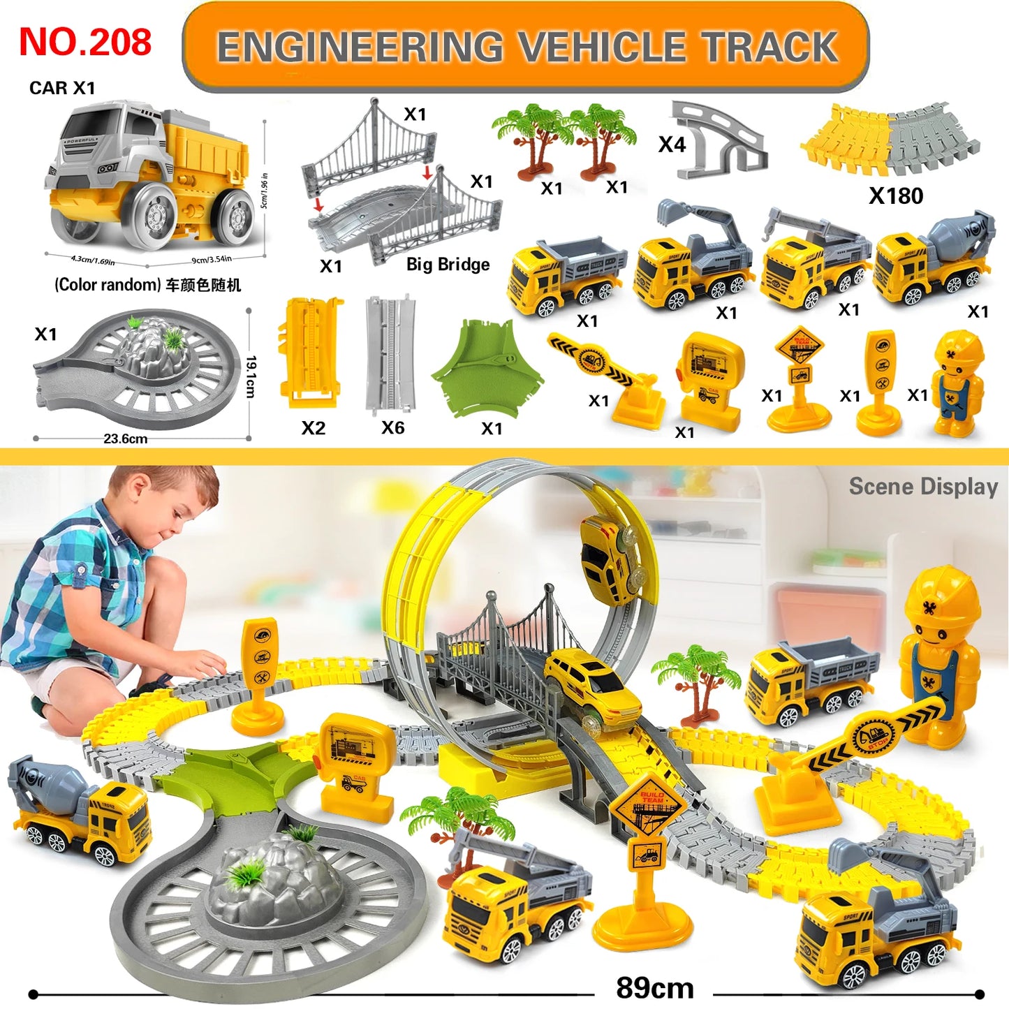 Premium Magic Climbing Track Set - Educational Engineering Car Toy