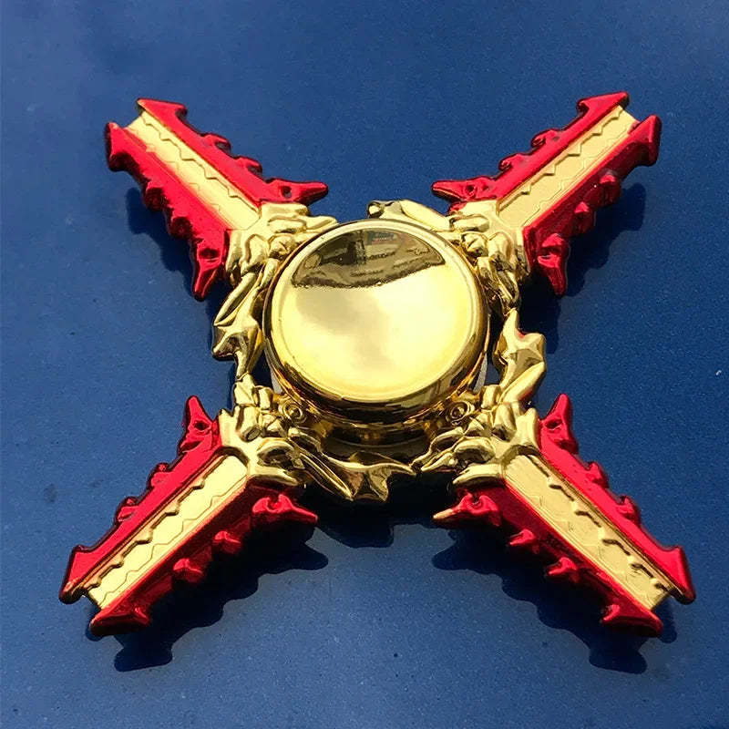 Premium Metal Ninja Fidget Spinner - Stress Relief Hand Toy for Adults