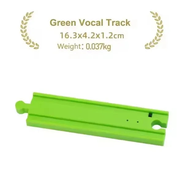 Wooden Train Track Accessories Plastic Flexible Tracks Turntable Slope Bridge fit for Brand Wood Tracks Railway Toys for Kids