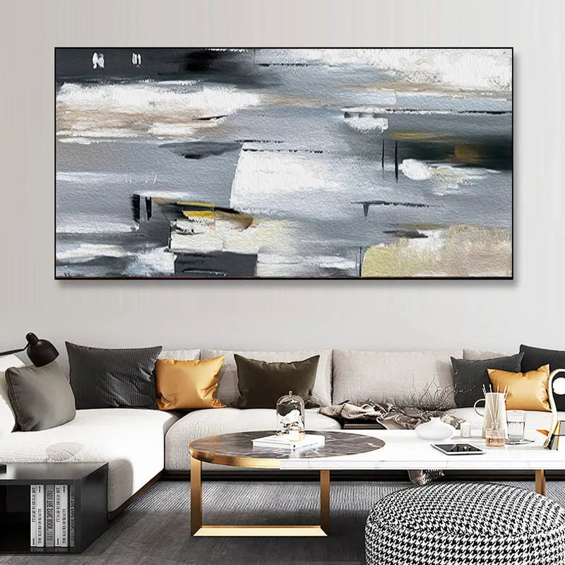 Abstract Colorful Canvas Painting Quadro Flower Posters and Prints Wall Art Pictures Cuadros Living Room Home Decor No Frame