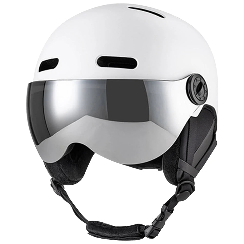 Winter Ski Helmet Snowboard Helmet with Goggles Skiing Helmet ABS Shell Protective EPS Foam Snow Helmet for Men Women