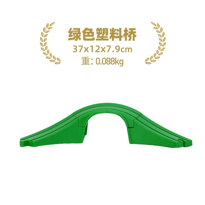 Kids Railway Toys Wooden Track Accessories of Wooden Bridge Tunnel Station fit for Brand Wooden Train Tracks Railway Toys