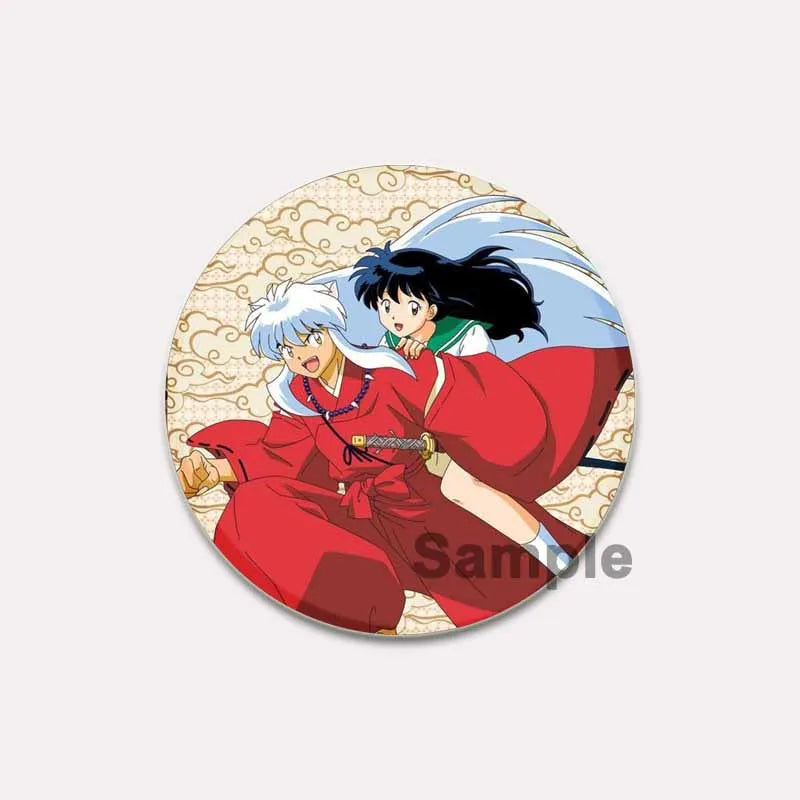 Comic Brooches about Sesshomaru and Rin,Cosplay Cartoon Badge Handmade Cute Enamel Pins for Backpack Clothes Collar Accessories