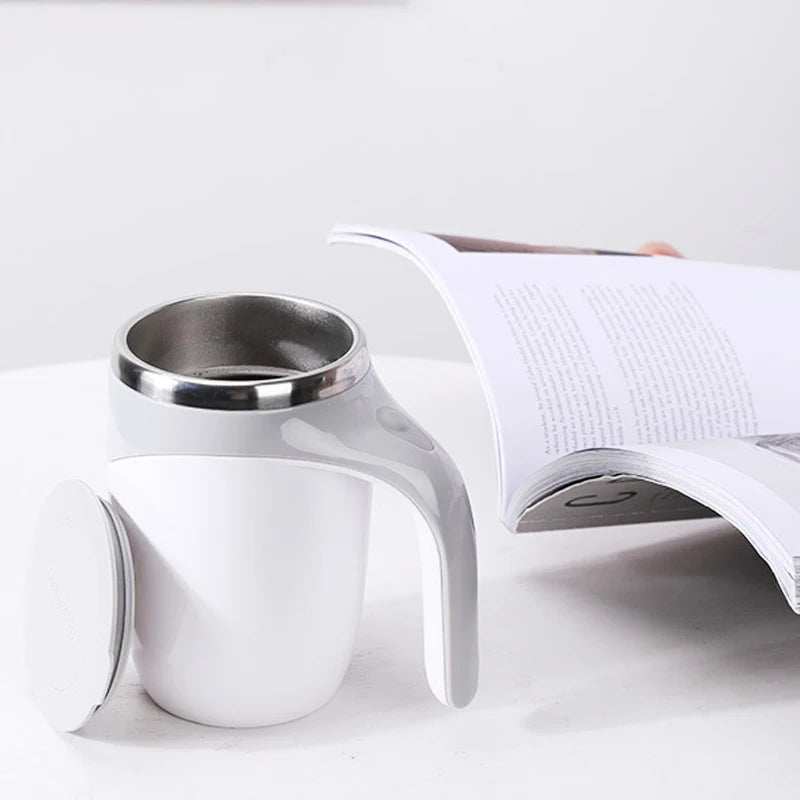 Automatic Self-Stirring Coffee Mug - Rechargeable Stainless Steel Electric Mixing Cup