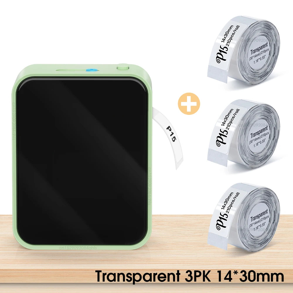 Marklife P15 Wireless Bluetooth Label Printer - Portable Thermal Sticker Maker