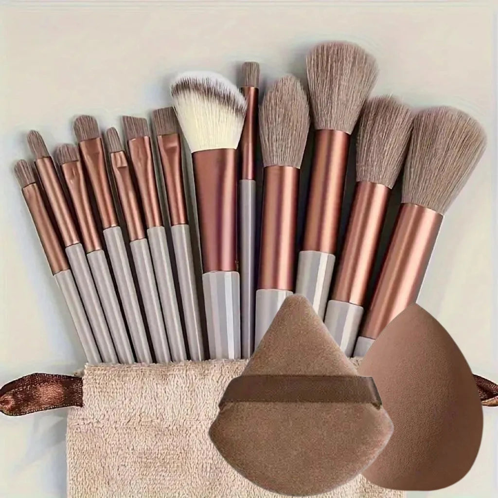 1/13/14/15PCS Professional Makeup Brush Set, Soft Synthetic Hair Foundation Powder Blush Eyeshadow Brushes, Complete Cosmetic Ma