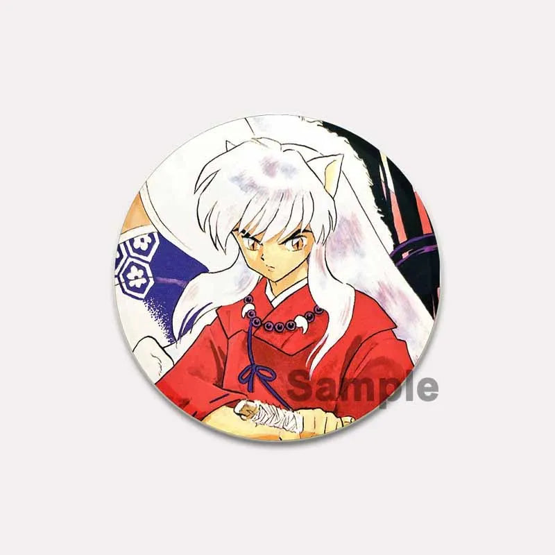 Comic Brooches about Sesshomaru and Rin,Cosplay Cartoon Badge Handmade Cute Enamel Pins for Backpack Clothes Collar Accessories