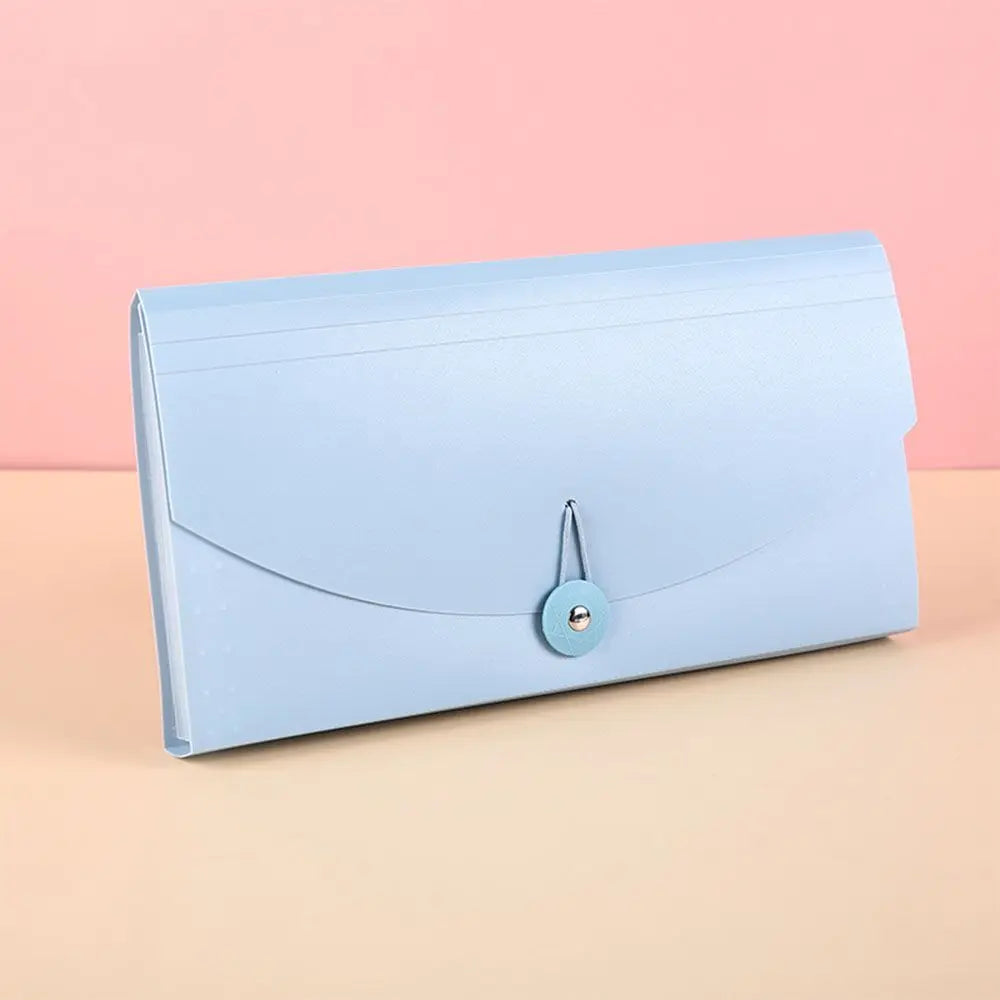 Expanding File Folder 13 Pockets Accordion File Folder Expandable Plastic Business Document Organizer Card Ticket File Storage